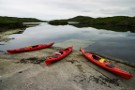 Kayaks, Vementry In Background